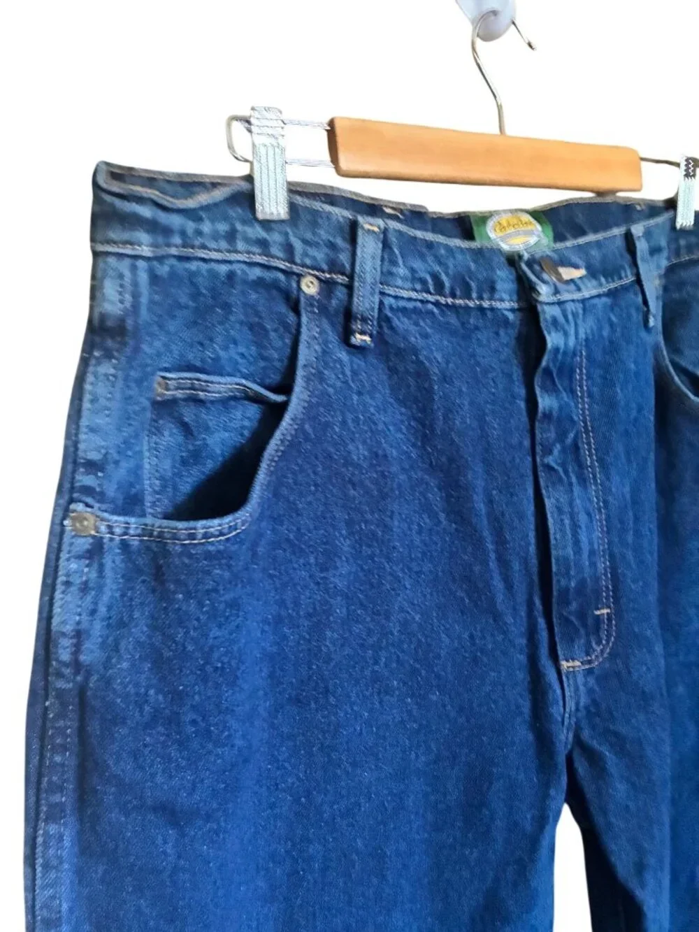Cabelas Flannel Lined Jeans Mens 40x30 Blue Excellent Rugged Workwear 901285B